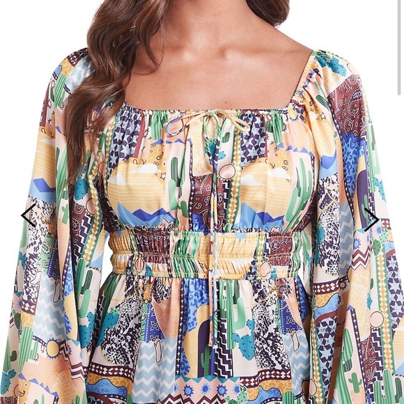 Never Fully Dressed Texas Squareneck Midi Dress - Picture 5 of 5